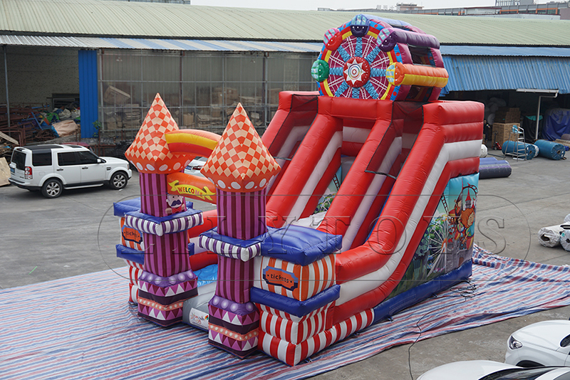 inflatable carnival slide bounce castle