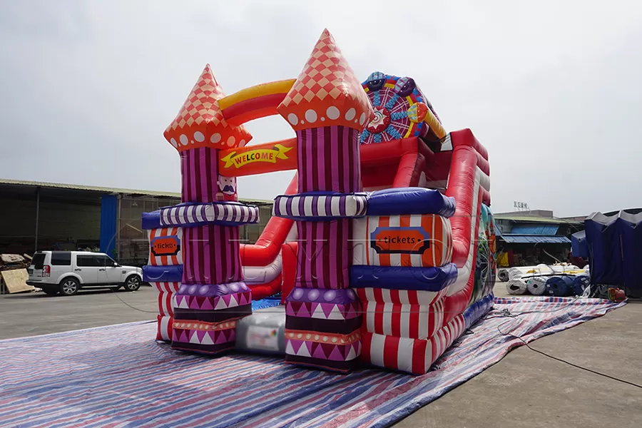 inflatable carnival slide bounce castle