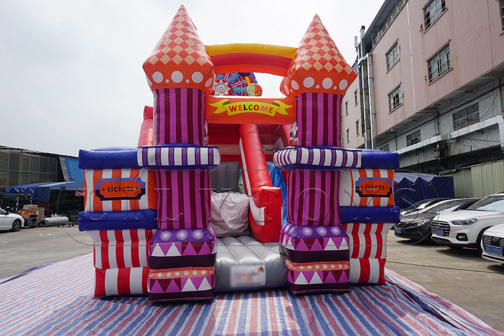 inflatable carnival slide bounce castle
