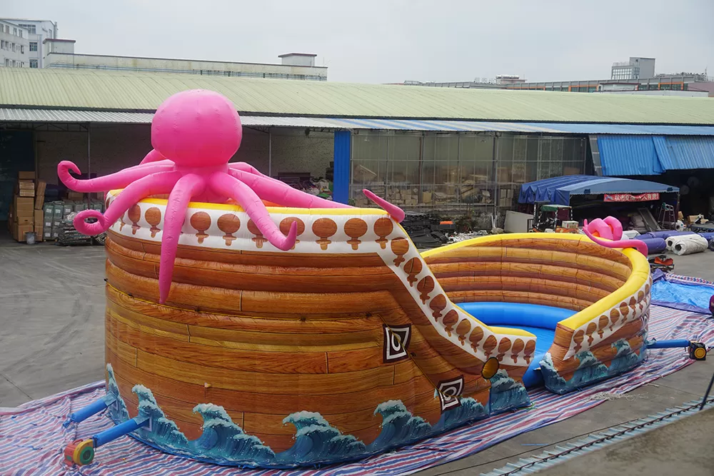 octopus pirte boat with pool
