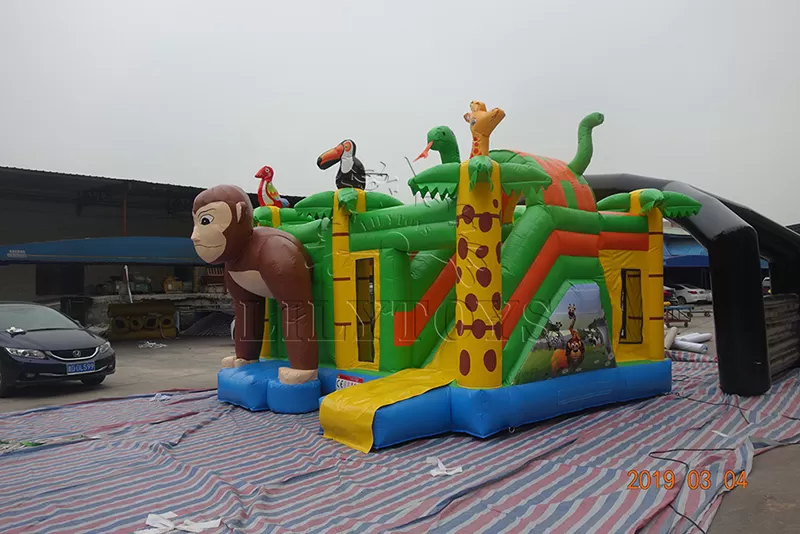 jungle inflatable bounce house