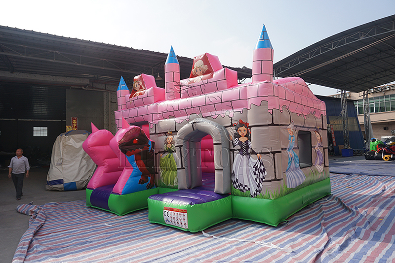inflatable pvc princess bounce castle