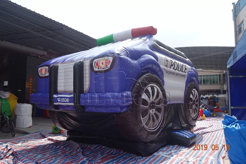 police commercial inflatable bounce with slide