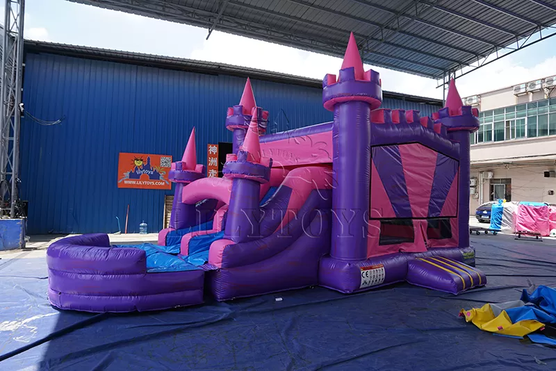 commercial castle bounce house slide