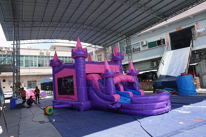 commercial castle bounce house slide