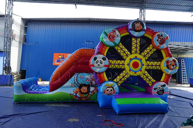 Ferris wheel inflatable bouncy with slide