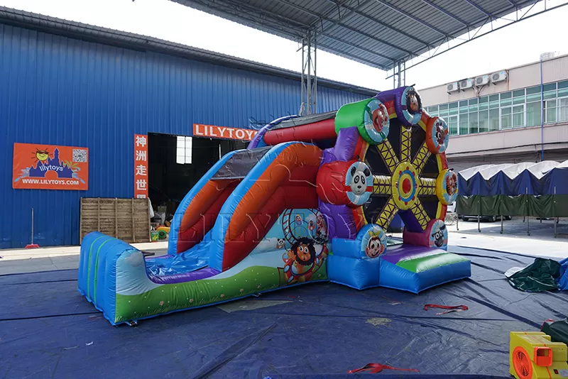 Ferris wheel inflatable bouncy with slide