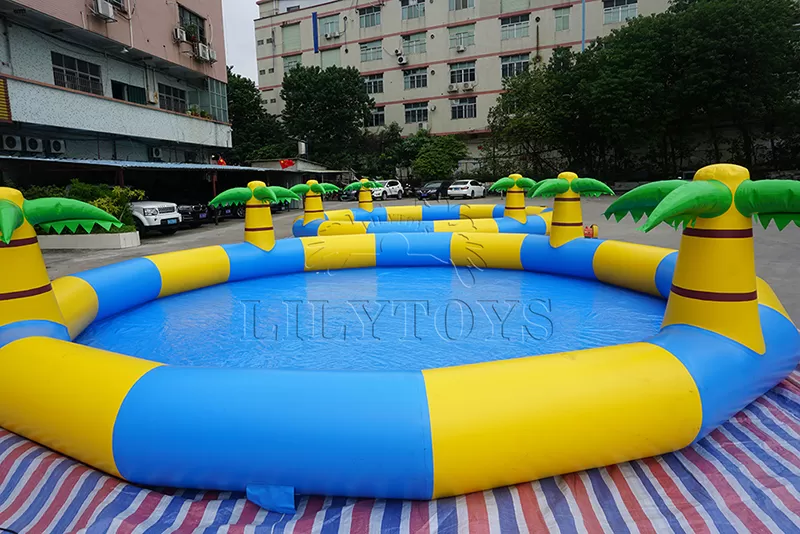 palm tree inflatable swimming pool