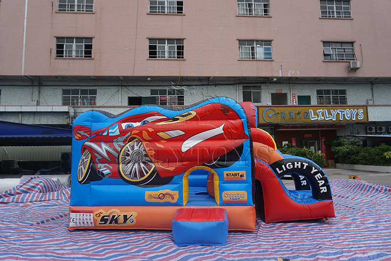 car race inflatable combo
