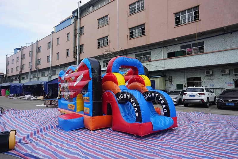car race inflatable combo