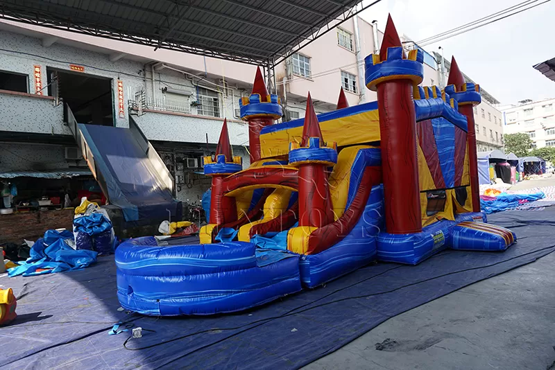 commercial inflatable castle slide