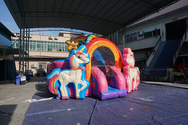 unicorn inflatable bounce house