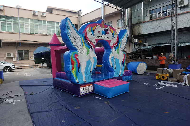 unicorn inflatable kids bouce playhouse