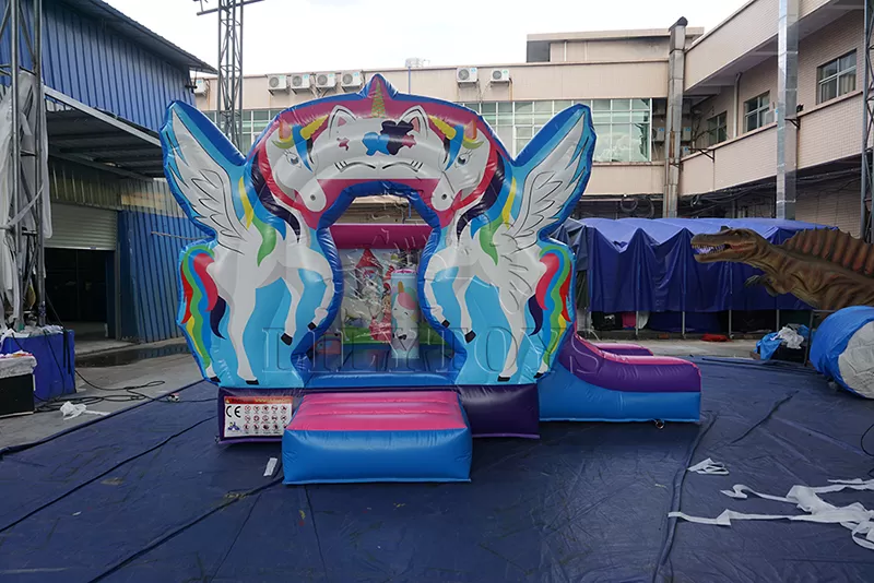 unicorn inflatable kids bouce playhouse