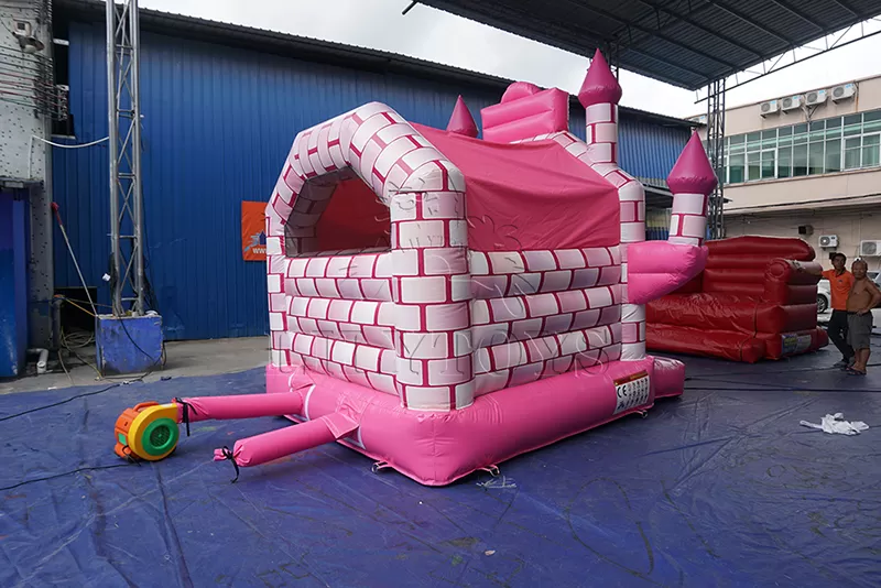 pink princess inflatable bounce house