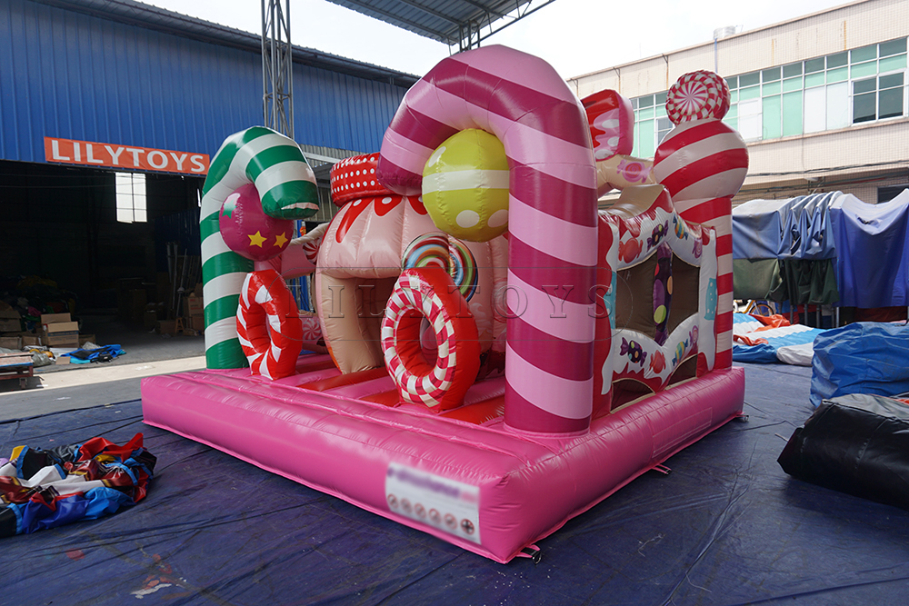 candy inflatable bouncy castle for kids