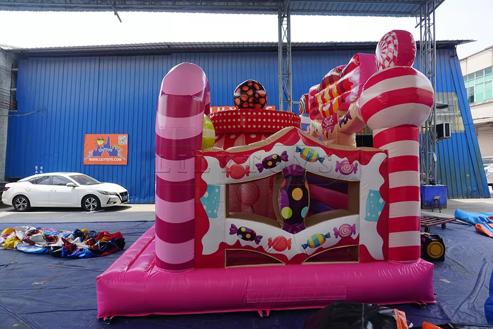 candy inflatable bouncy castle for kids