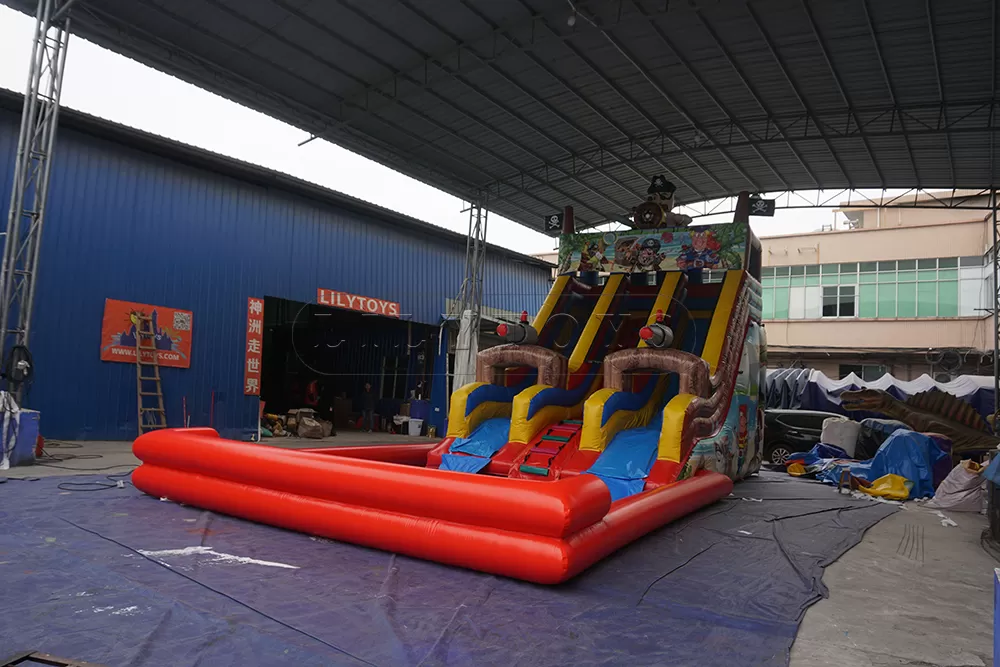 inflatable pirate slide for the pool