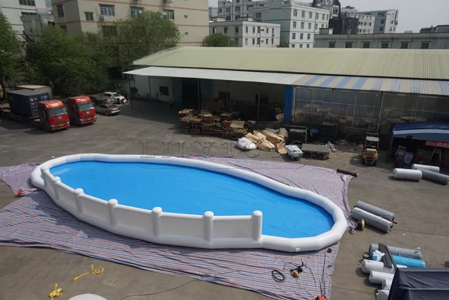 irregular inflatable pool