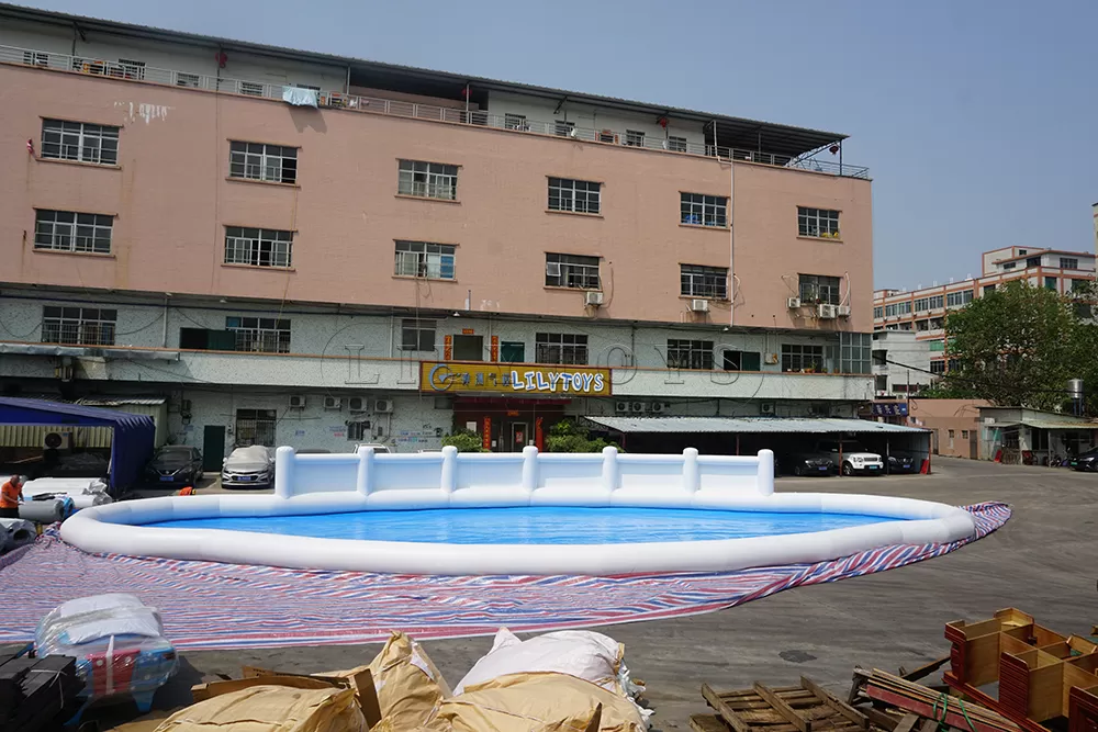 irregular inflatable pool