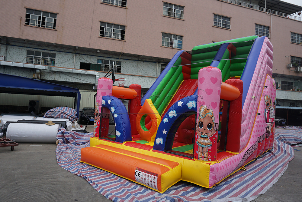 girls inflatable slide