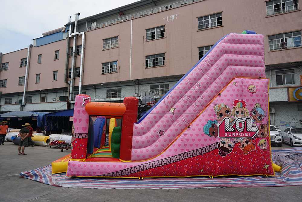 girls inflatable slide