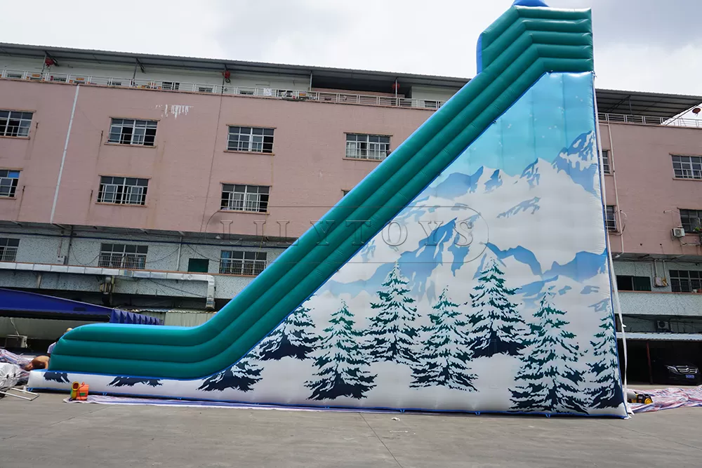 snow moutain inflatable slide