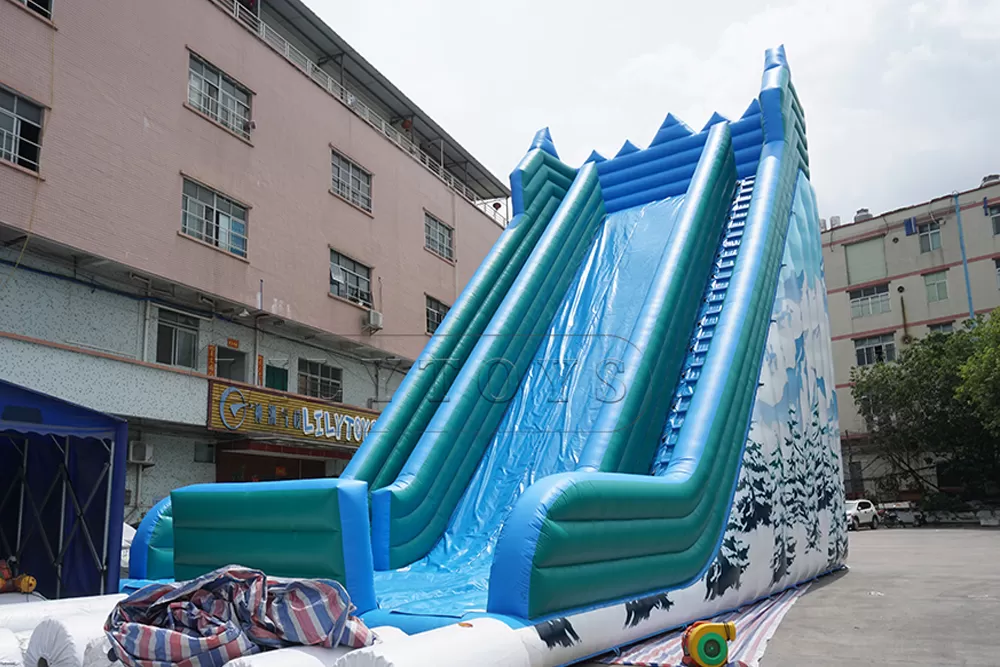 snow moutain inflatable slide