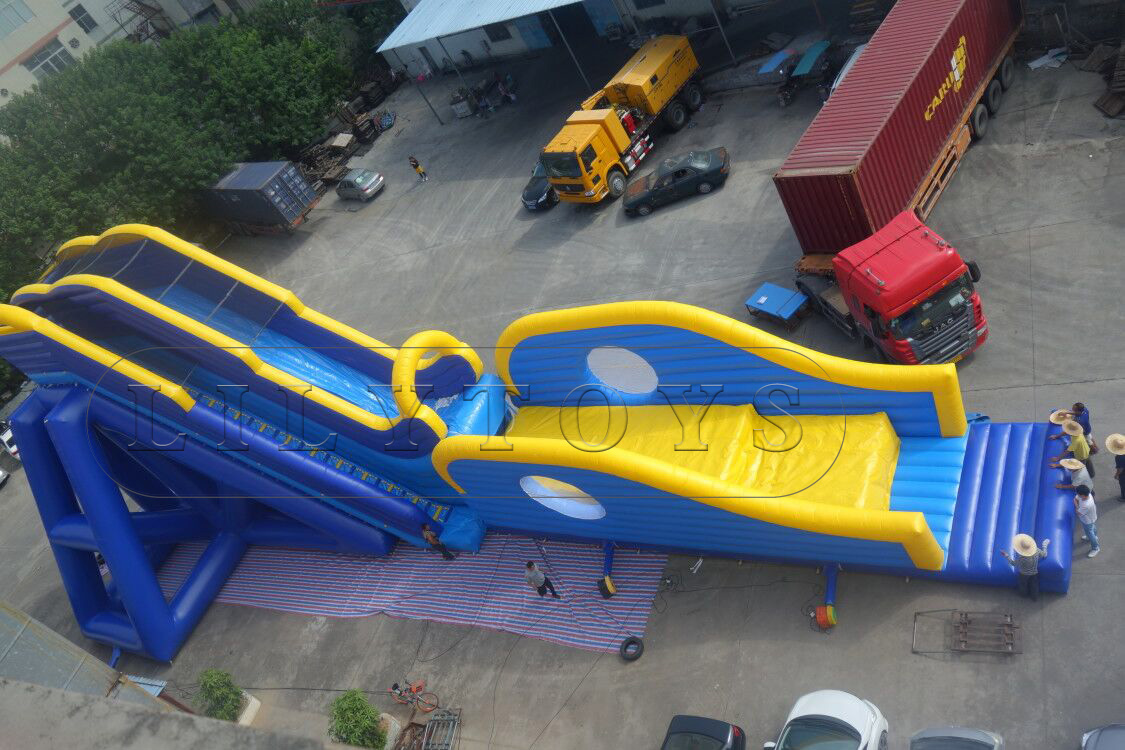 large adults inflatable fly slides