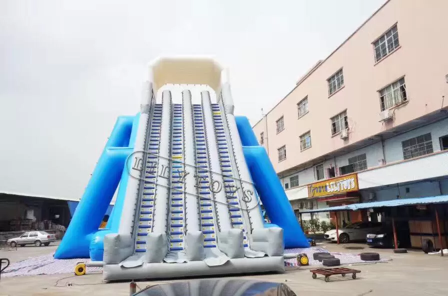four lane giant inflatable water slide for adults