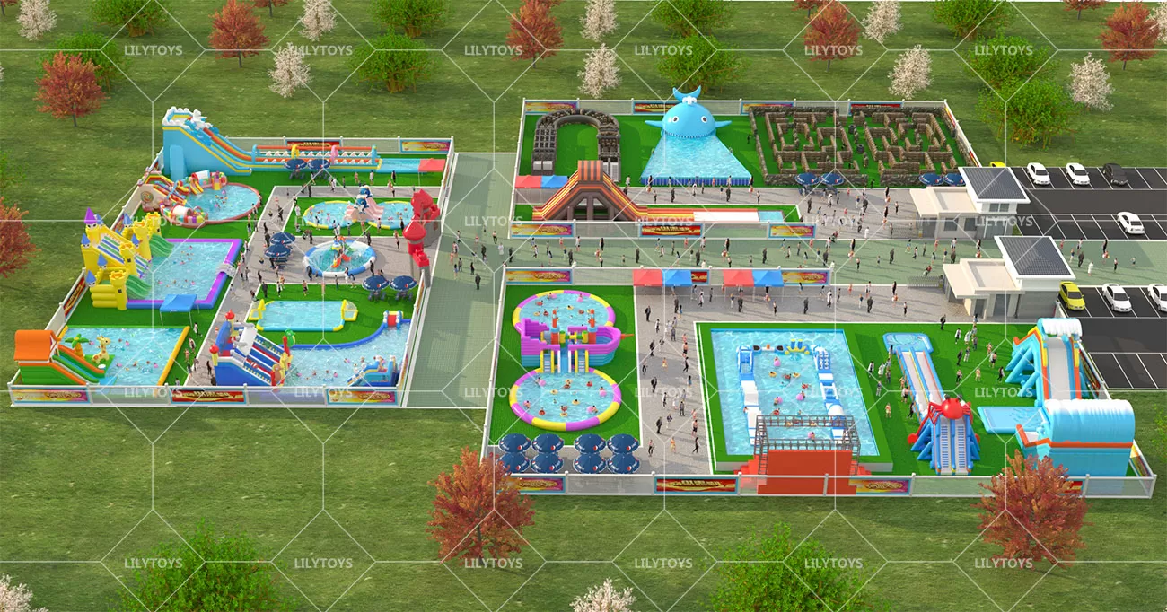 Inflatable ground Water park -21