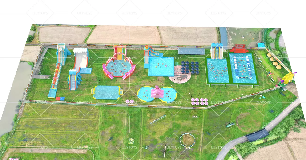 Inflatable ground Water park -22