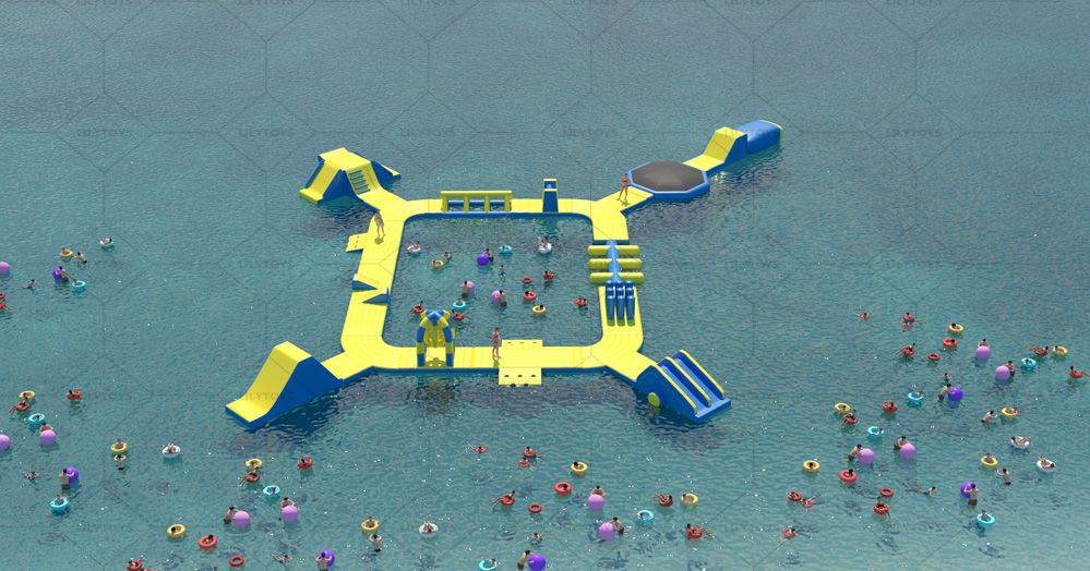 inflatable water park , inflatable water obstacle , aqua park for lake
