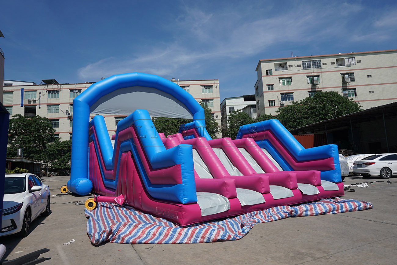 Giant inflatable obstacle course