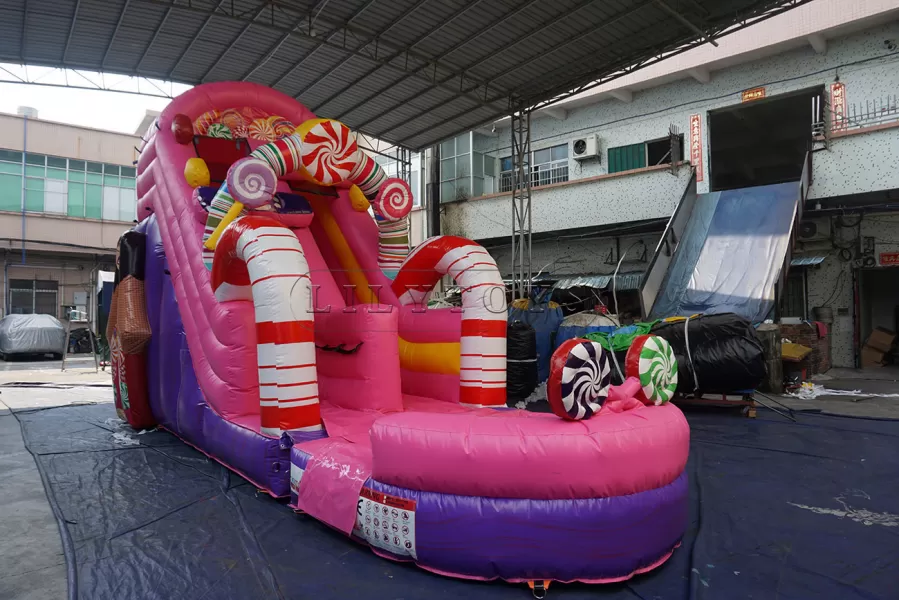 Halloween theme inflatable water slide