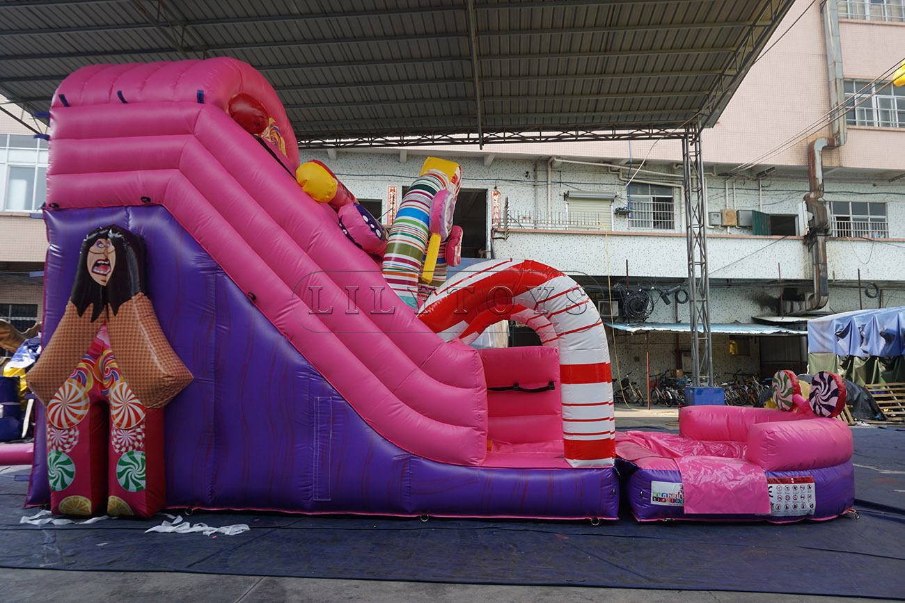 Halloween theme inflatable water slide