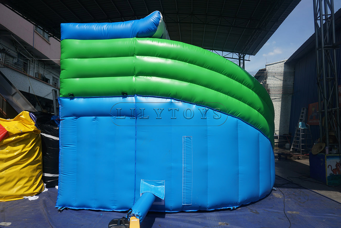 Curve inflatable swimming pool kids water slide