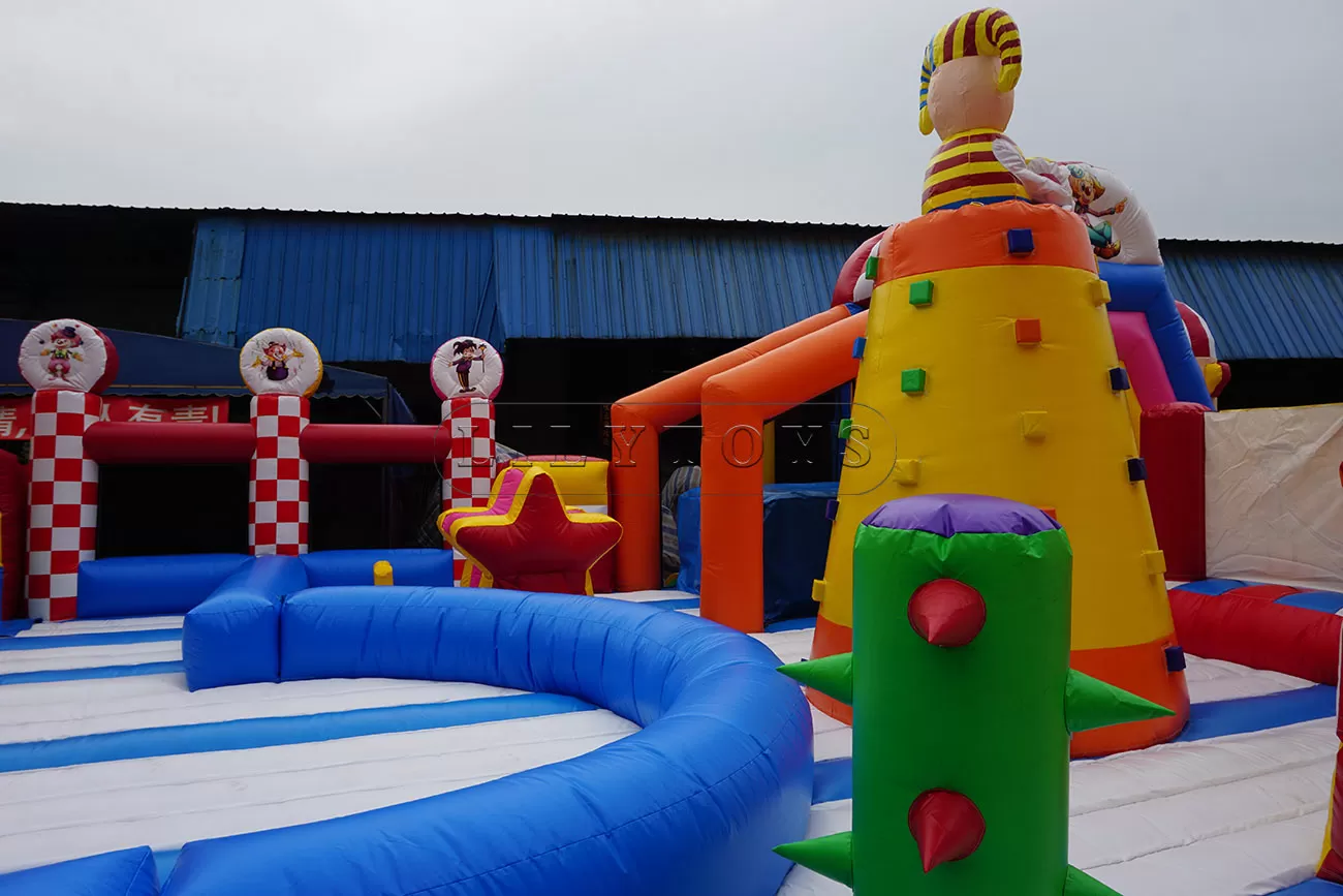 huge inflatable clown slide bounce house for sale