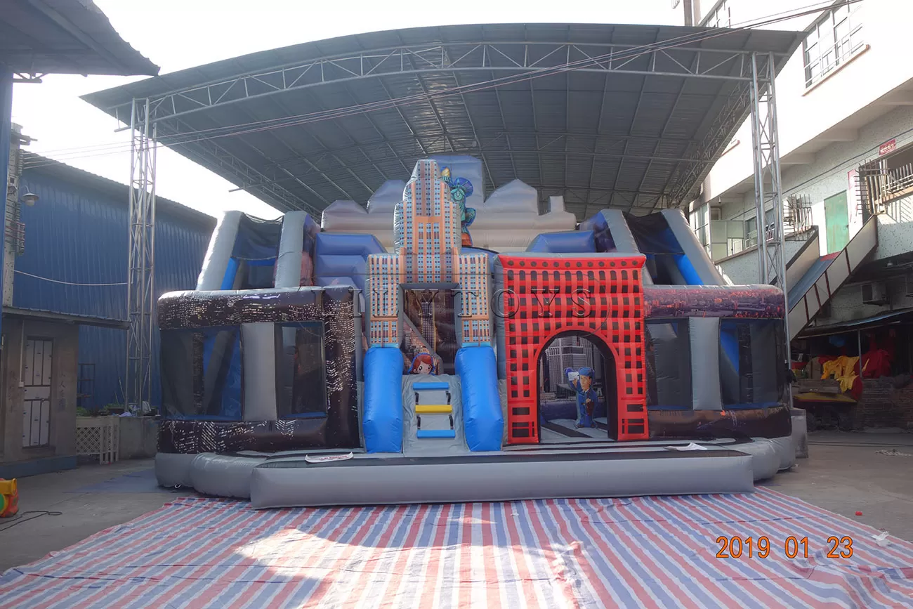 inflatable fun city inflatable playground bouncy trampoline