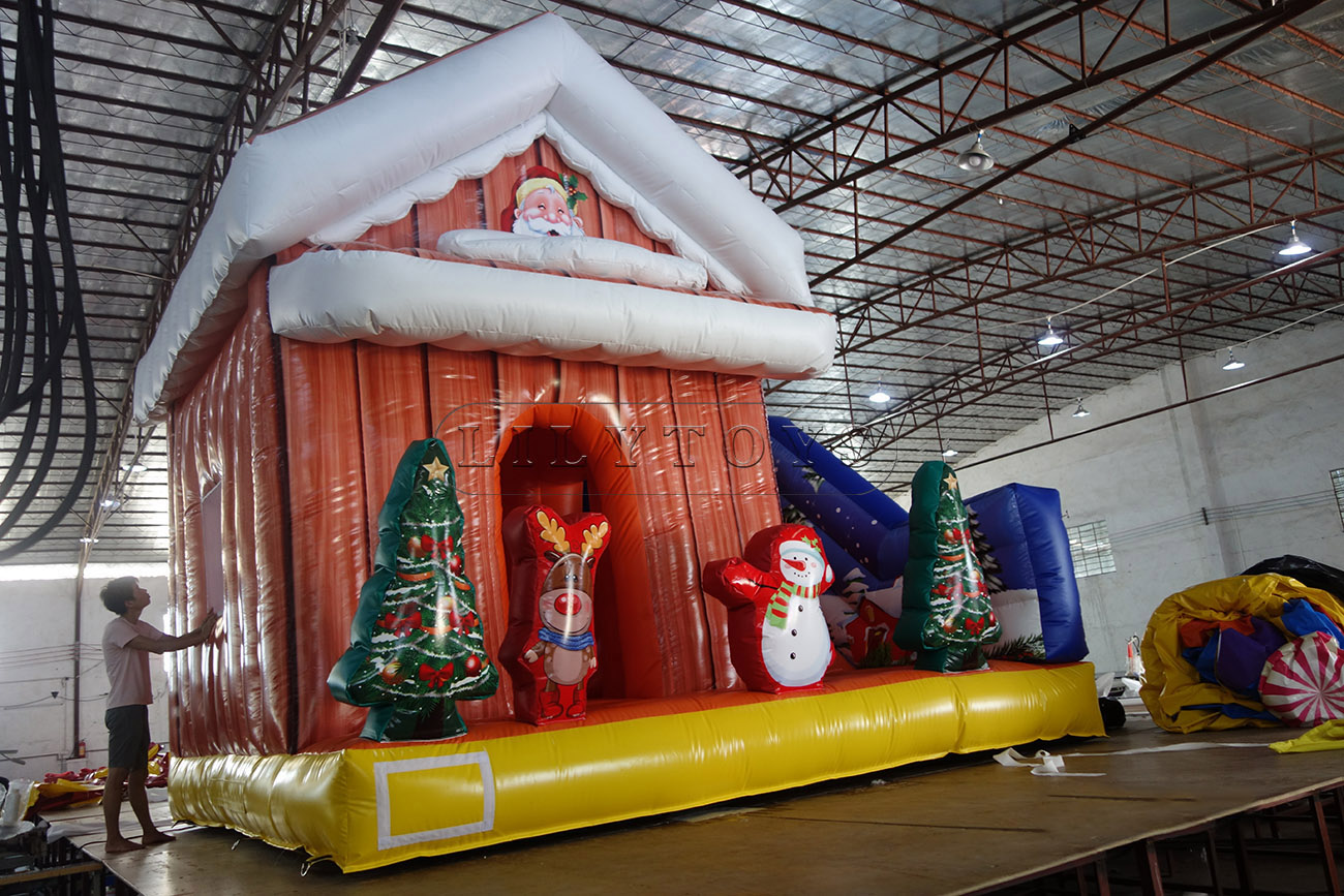 Christmas inflatable bounce bouncing castle inflatable bounce house
