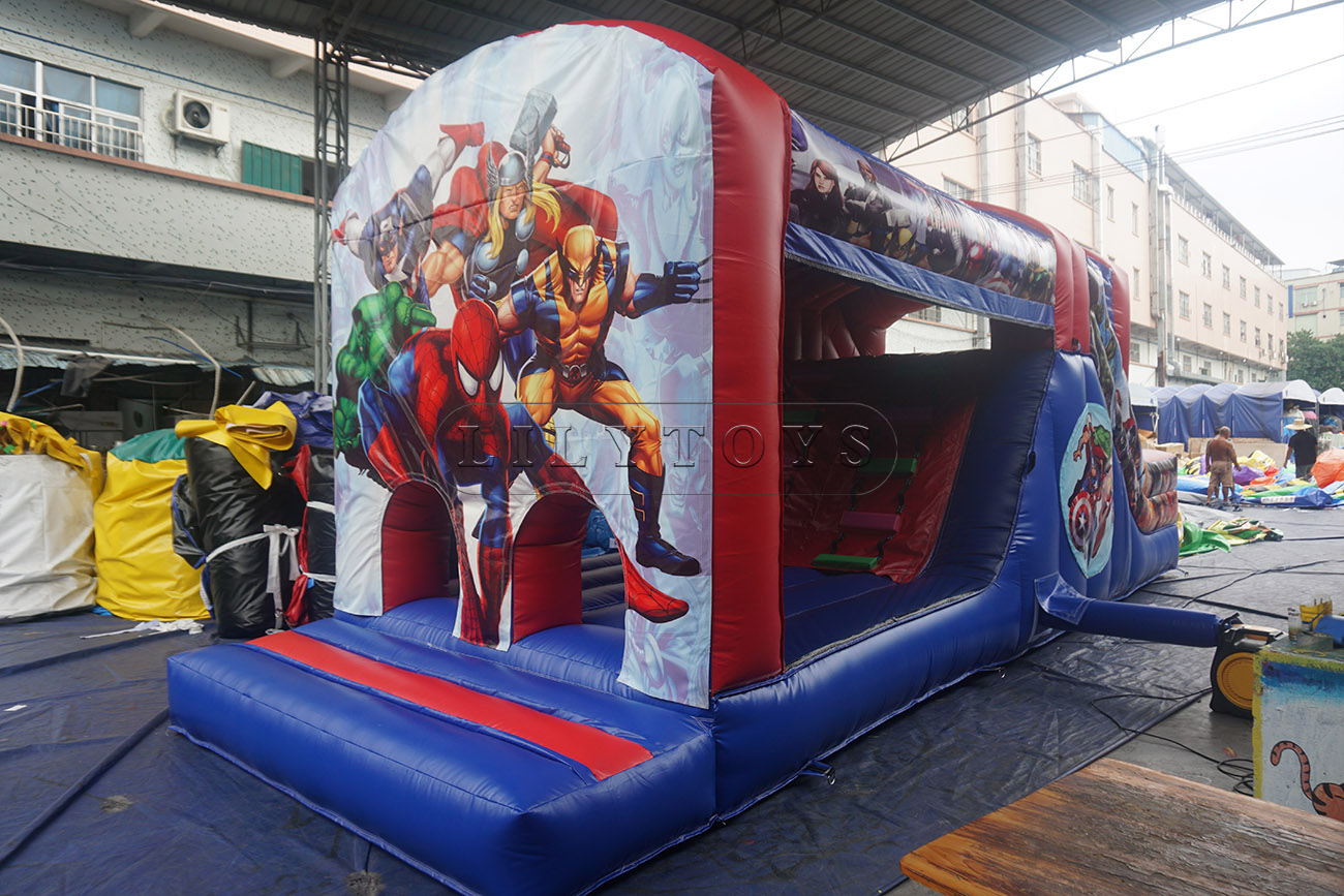 Marvel inmage inflatable bouncy obsracle