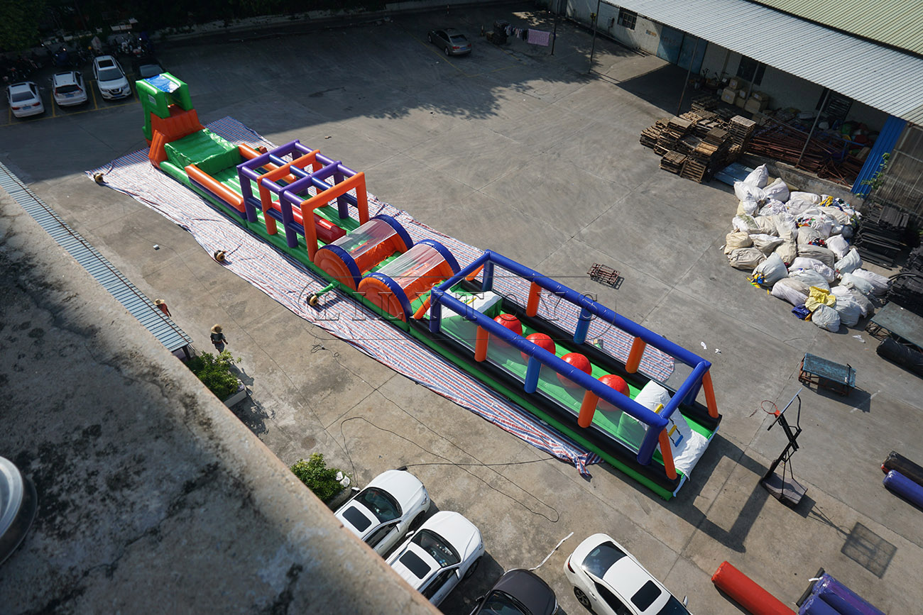 inflatable obstacle course for commercial