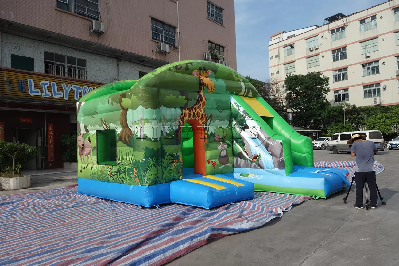 inflatable bounce with slide jeux gonflable inflatable for kids