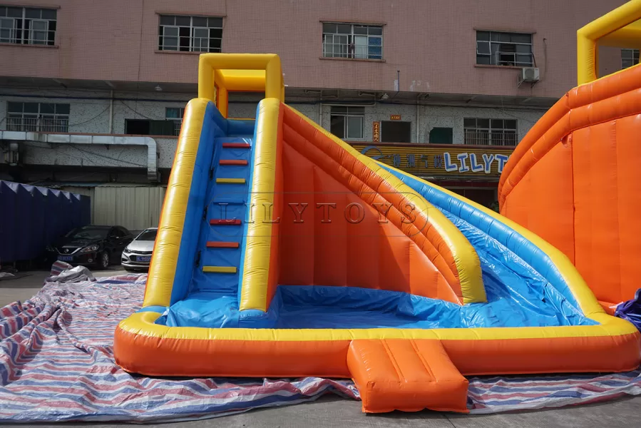 Mini inflatable kids water slide