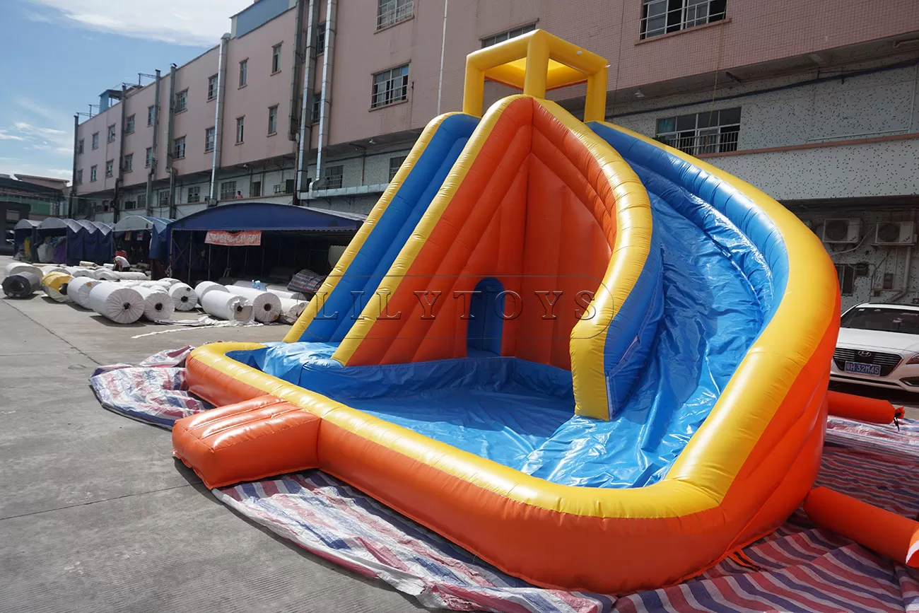 Mini inflatable kids water slide