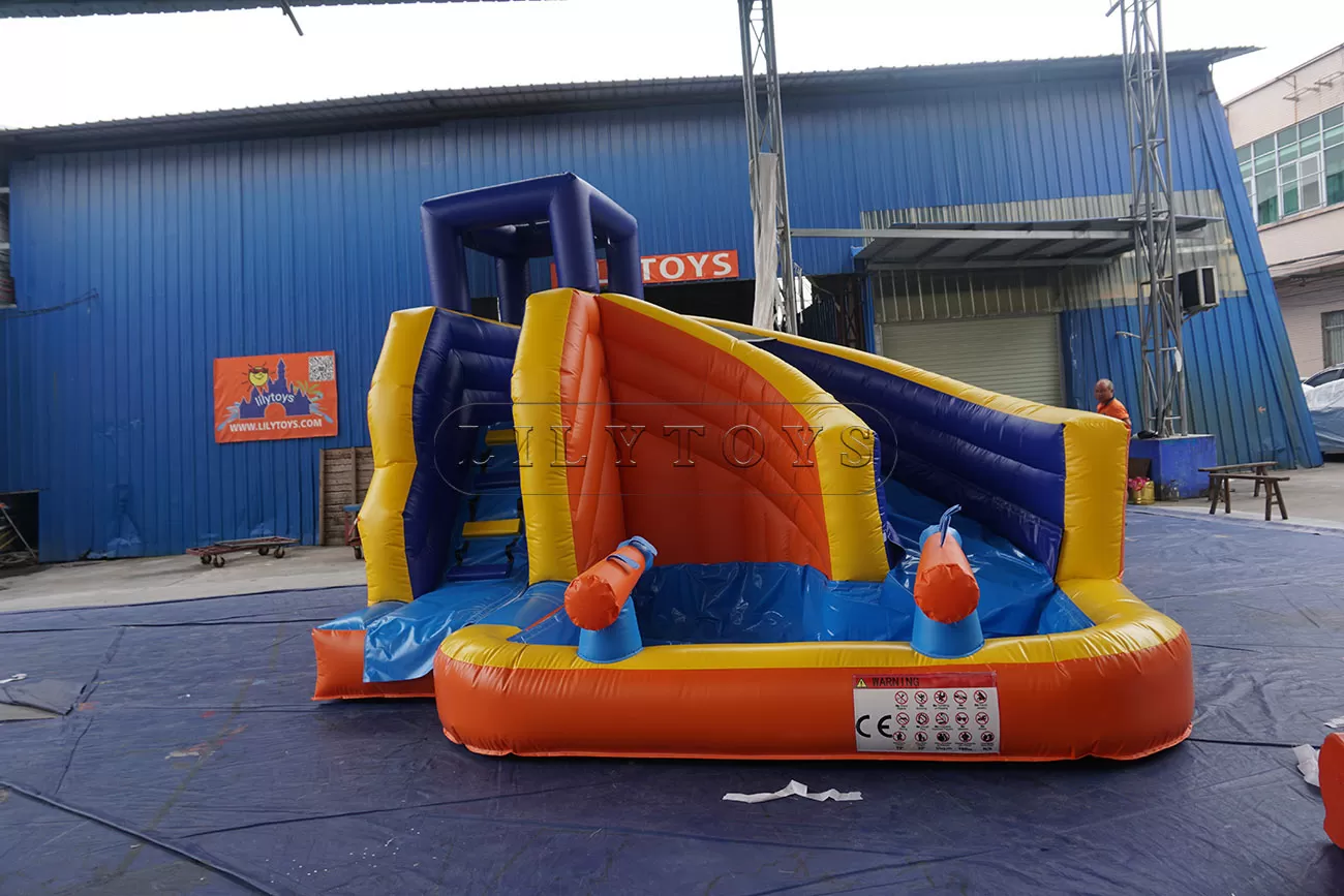 Mini inflatable kids water slide