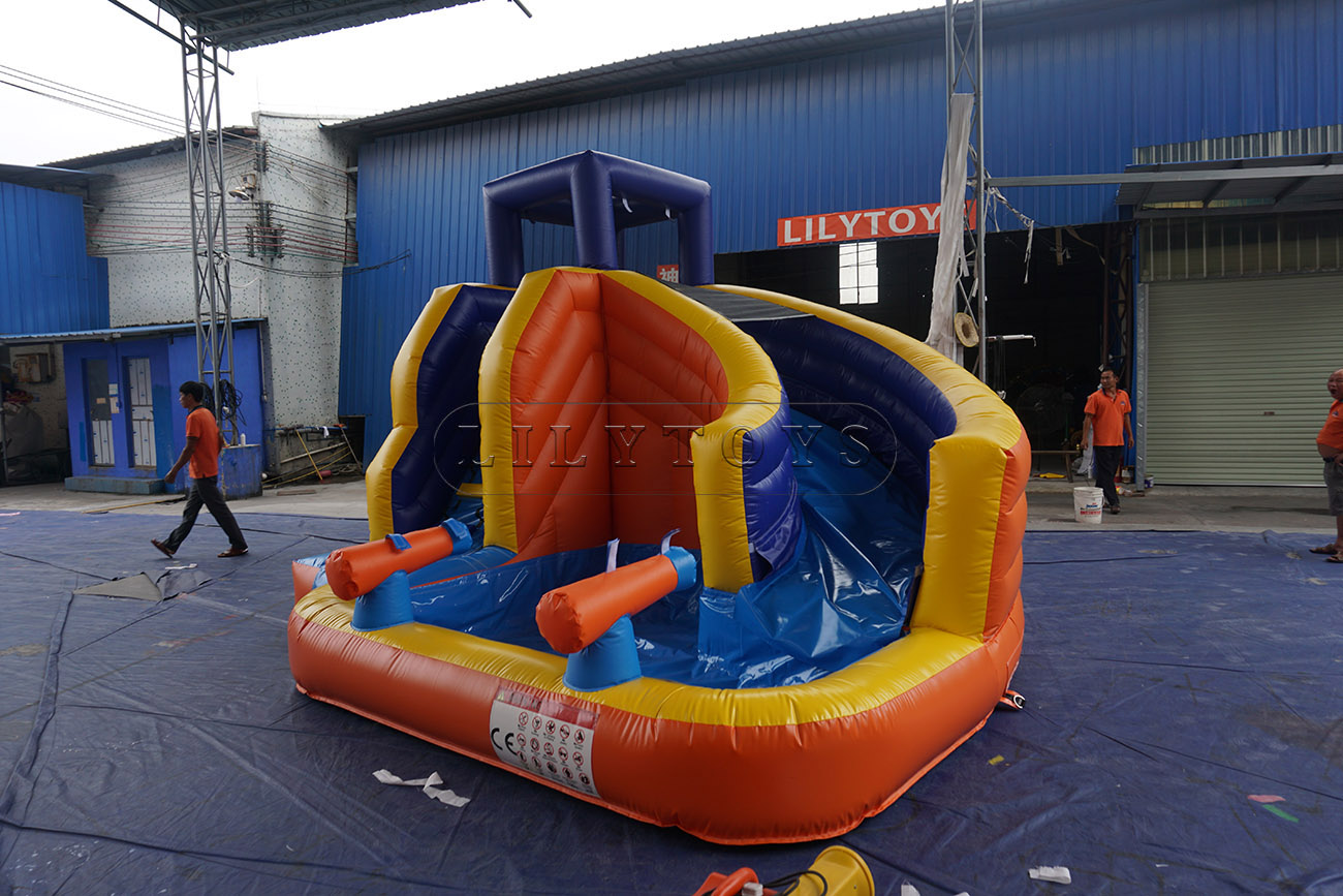 Mini inflatable kids water slide