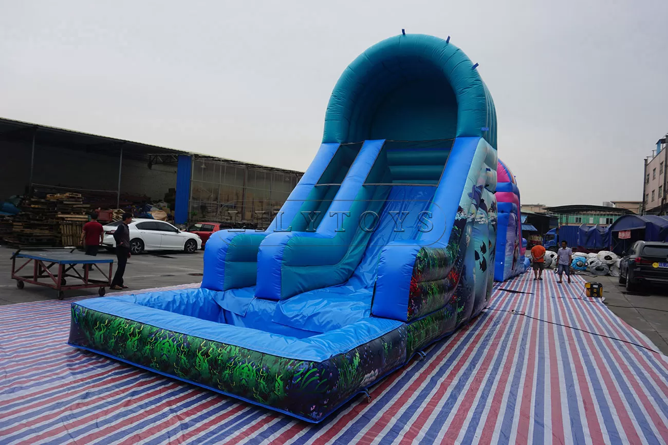 Ocean theme inflatable water slide