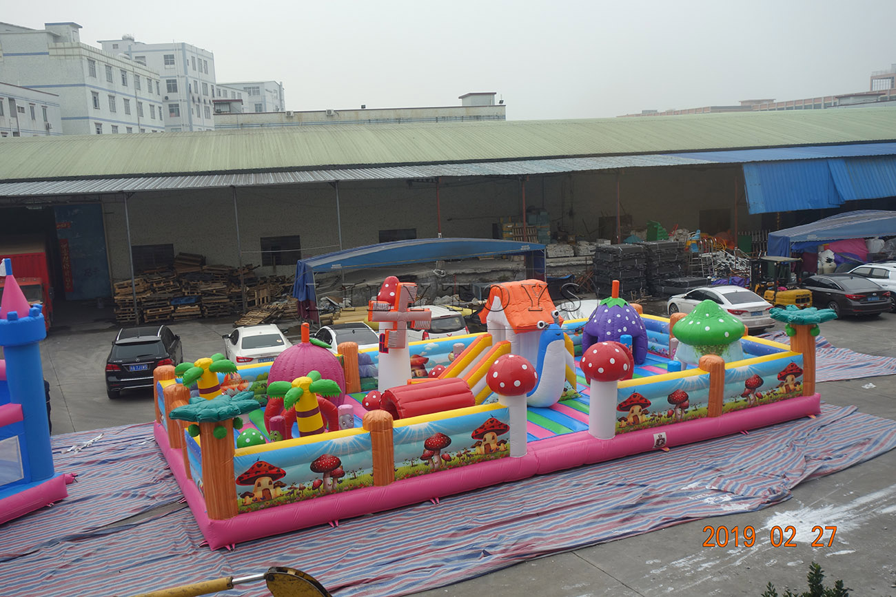 Inflatable playground amusement park equipment