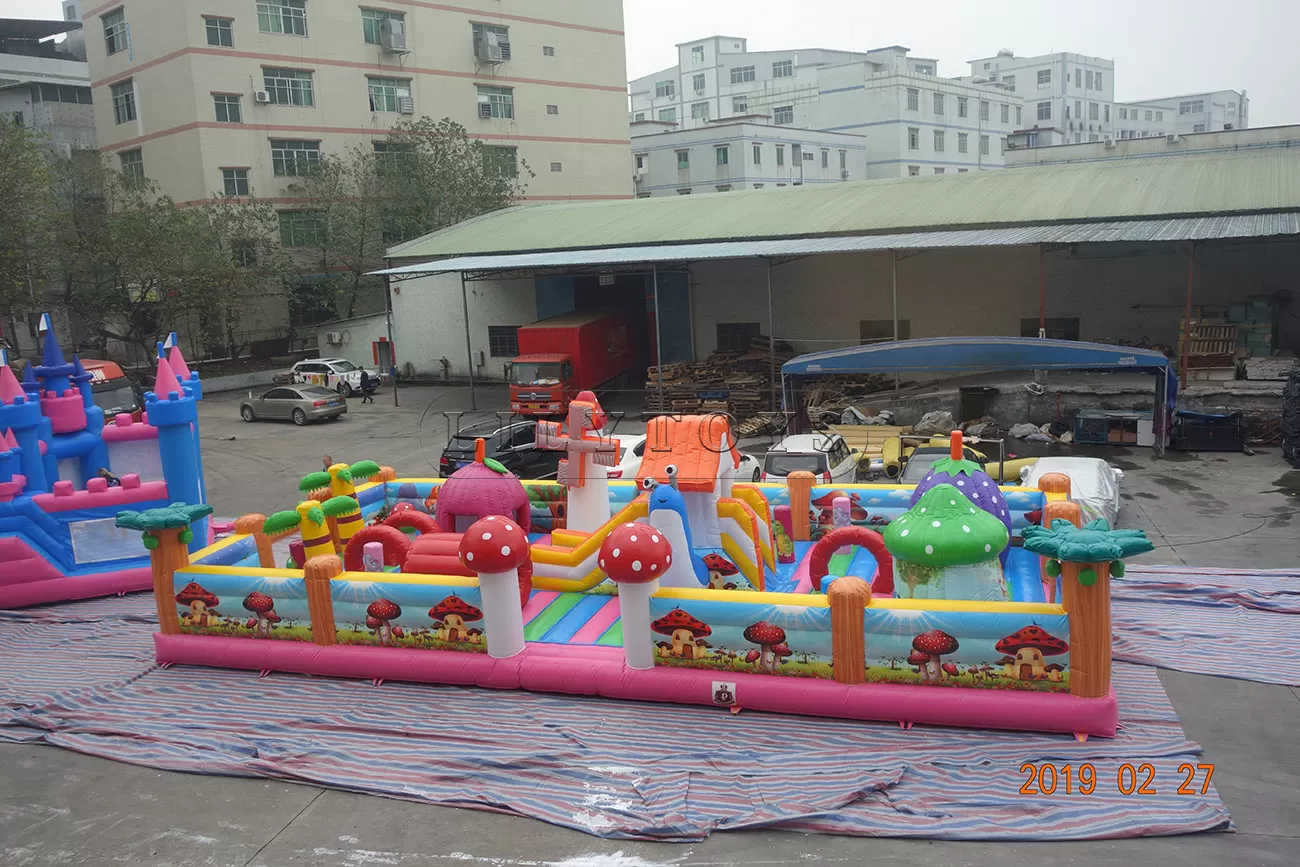 Inflatable playground amusement park equipment